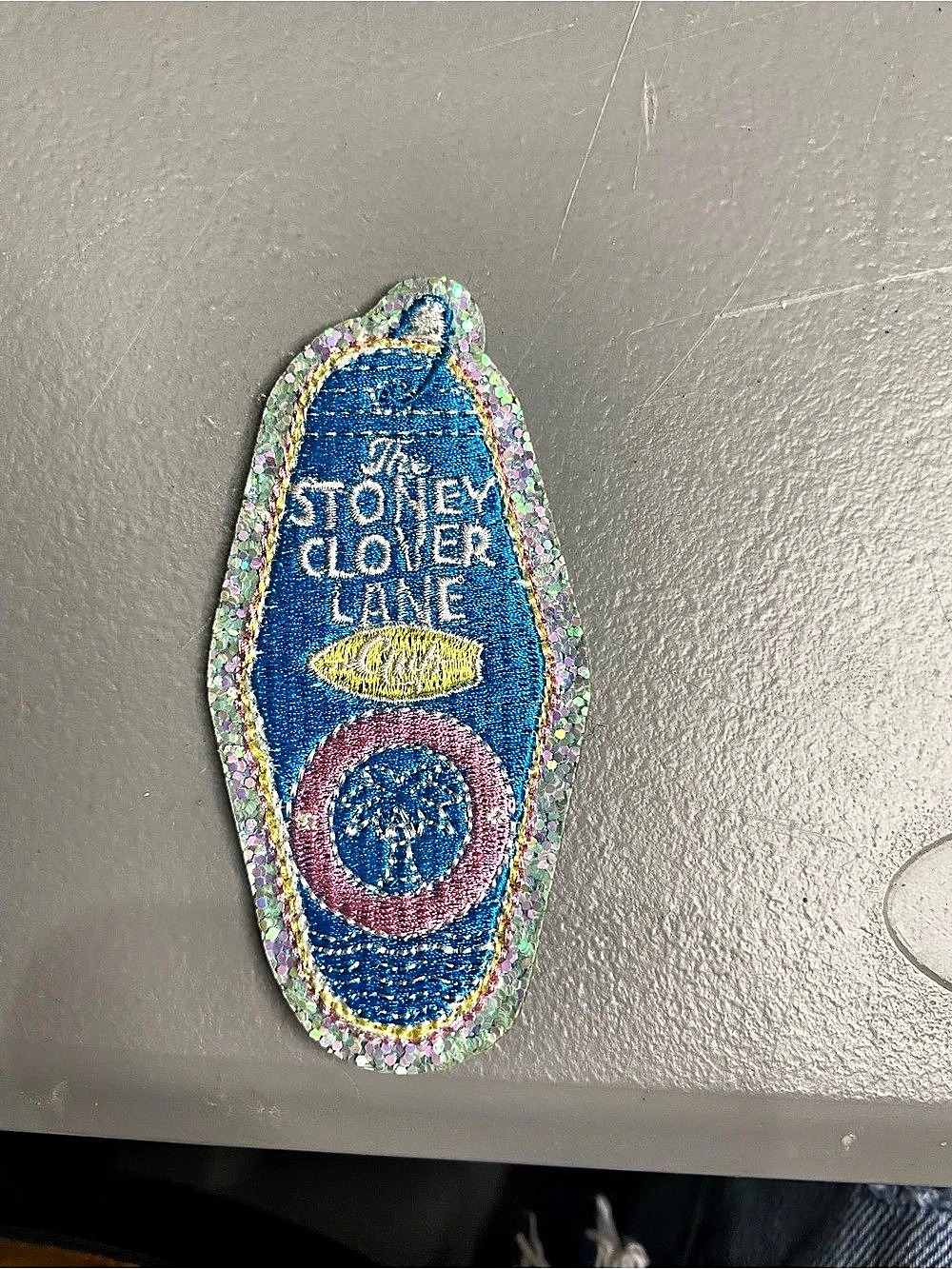 Stoney Clover Lane Room Key Patch Blue & Pink